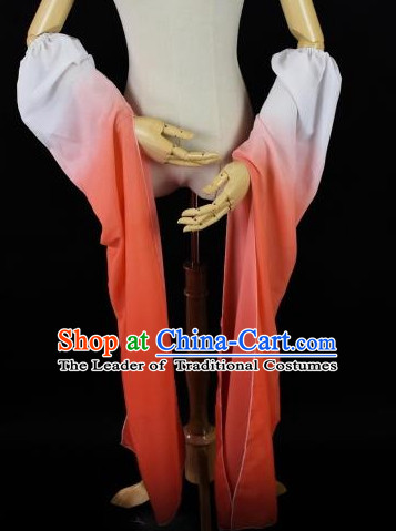Chinese Traditional Stage Performance Color Transition Water Sleeve Long Sleeves