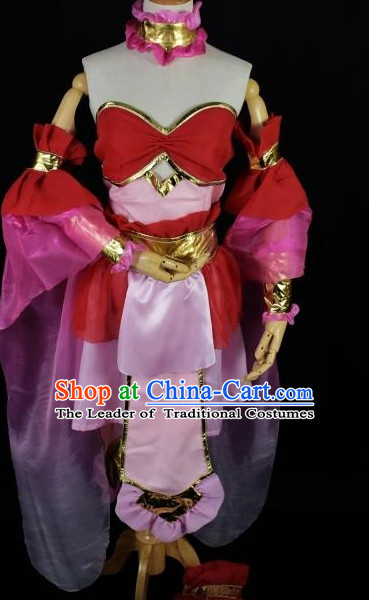Chinese Traditional Stage Performance Hanfu Cosplay Princess Costume Chinese Cosplay Hanfu Halloween Costume Party Costume Fancy Dress