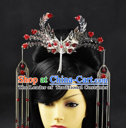 Top Chinese Empress Phoenix Hair Style China Hairpieces Chinese Traditional Hairpins Bridal Headwear