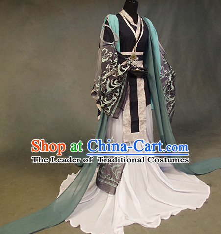 Chinese Ancient Han Fu Clothing Robes Tunics Accessories Traditional China Clothes Adults Kids