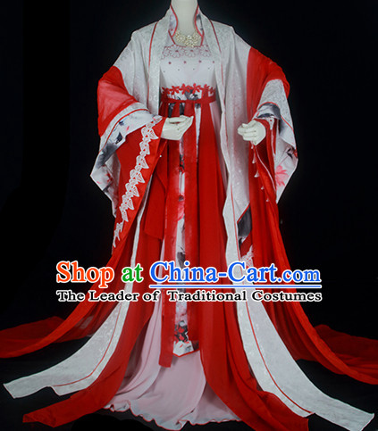 Ancient Chinese Fairy Costumes Imperial Princess Outfits Complete Set for Women