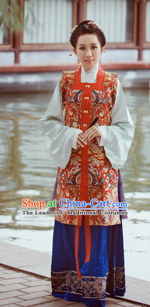 Chinese Hanfu Dress China Hanfu Costume Histroical Dresses Traditional Hanfu Wedding Ceremony Chinese Culture Clothing Complete Set