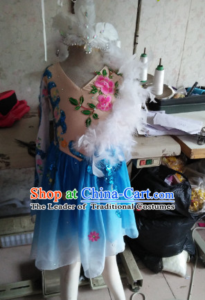 Chinese Traditional Dance Costumes for Women Customized Dance Dresses Dancing Wear Complete Set for Kids