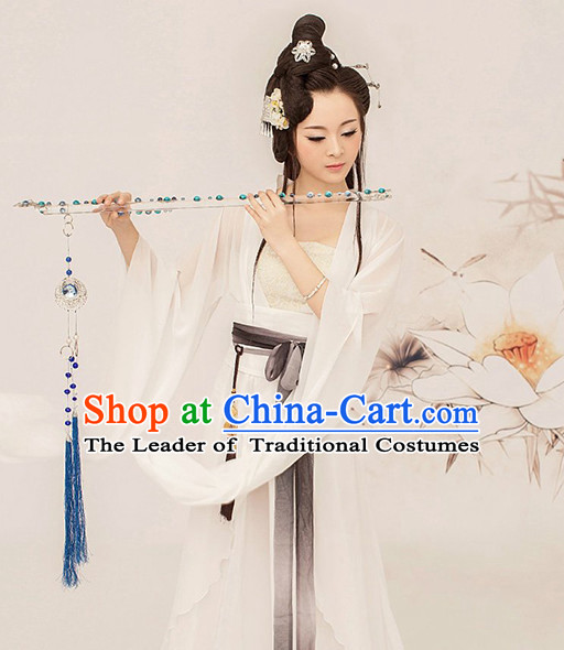 Chinese TV Drama Beauty Costume Ancient Theatrical Costumes Historical Clothing and Hair Jewelry Complete Set for Women