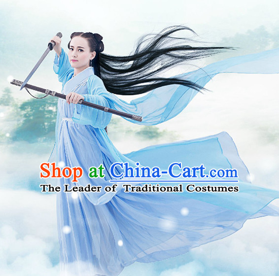 Chinese TV Drama Beauty Costume Ancient Theatrical Costumes Historical Clothing and Hair Jewelry Complete Set for Women