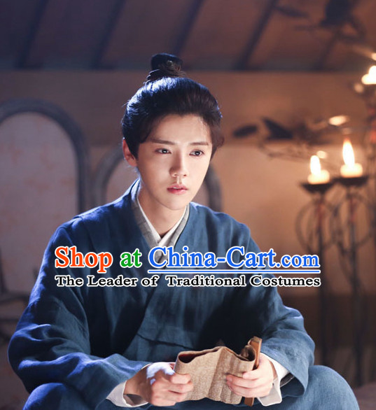 Ancient Chinese Black Wigs for Men