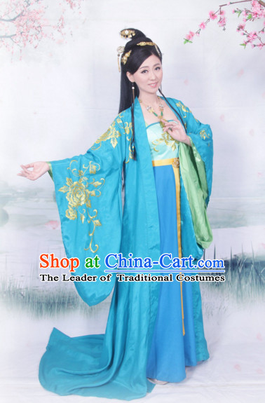 Ancient Chinese Princess Embroidered Costumes Complete Set for Women