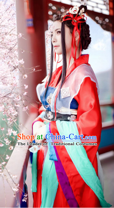 Ancient Chinese Stage Palace Princess Costume National Costume Halloween Costumes Hanfu Chinese Dresses Chinese Clothing