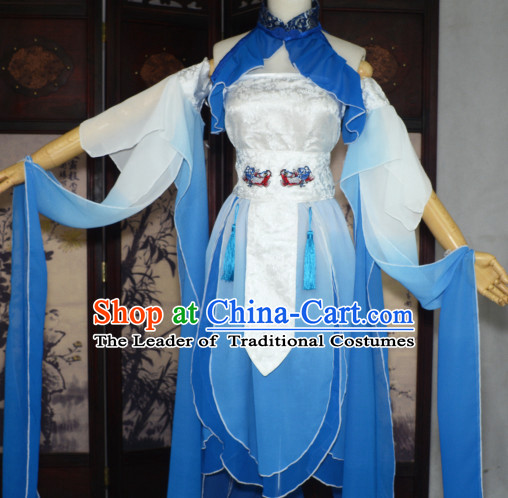 Chinese High Quality Cosplay Fairy Princess Goddness Costume Cosplay Costumes Complete Set for Women Girls Children Adults