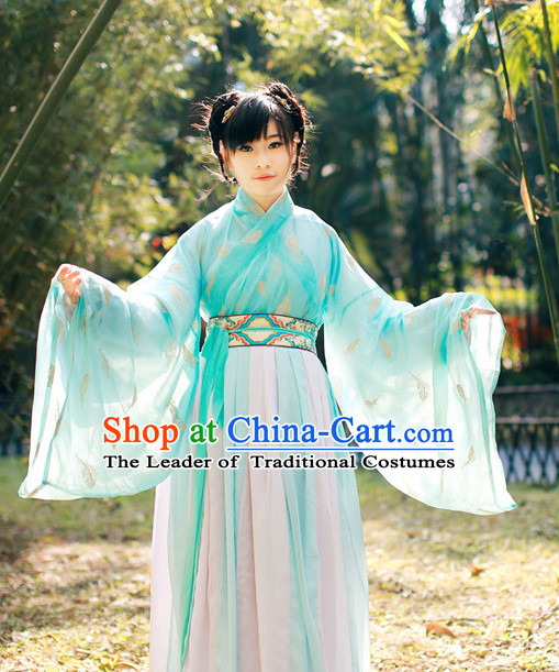 Asian Traditional High Quality Hanfu Fairy Princess Goddness Clothes Costume Costumes Complete Set for Women Girls Children Adults