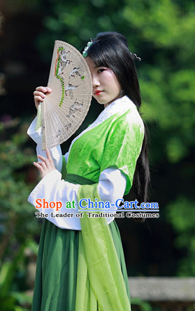 Asian Traditional High Quality Hanfu Fairy Princess Goddness Clothes Costume Costumes Complete Set for Women Girls Children Adults