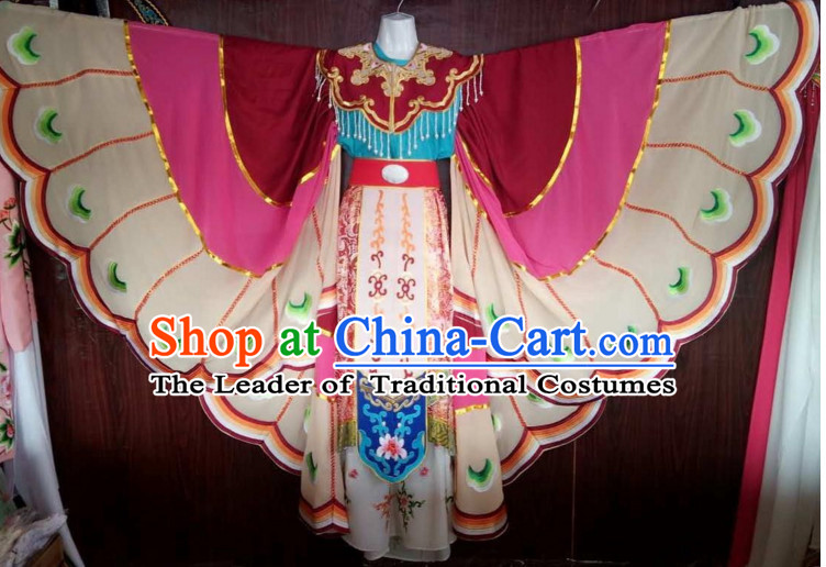 Chinese Yue Opera Butterfly Costumes Huang Mei Opera Butterfly Dancing Costume Complete Set for Women