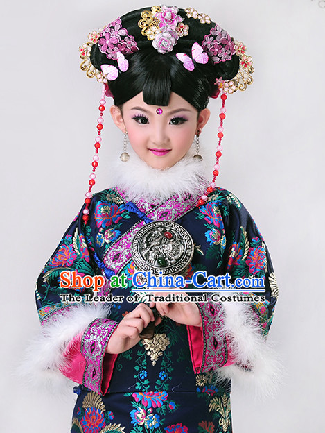 Traditional Chinese Costume Chinese Classical Clothing Princess Garment and Headpieces Complete Set for Women