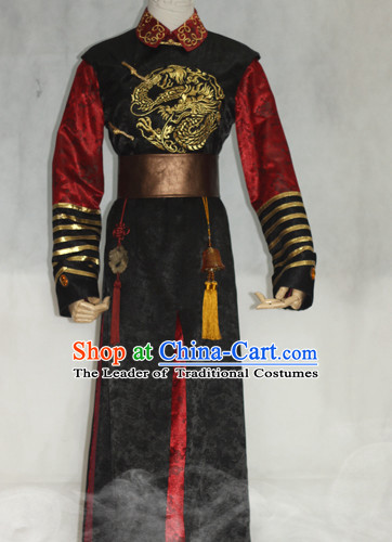 Ancient Prince Hanfu Hanzhuang Han Fu Han Clothing Traditional Chinese Dress National Costume Complete Set for Men or Boys