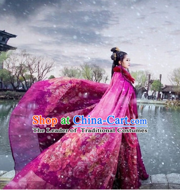 Purple Ancient Chinese Princess Costume Hanfu Clothing High Quality Chinese National Costumes Complete Set for Women