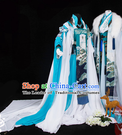 Ancient Chinese Princess Court Dresses Hanzhuang Han Fu Han Clothing Traditional Chinese Dress Hanfu National Costumes and Hair Jewelry Complete Set for Women or Girls
