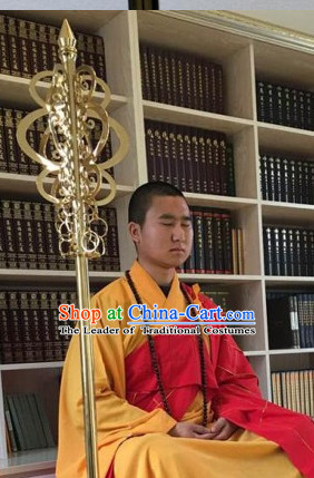 Pure Brass Buddha Monk's Stiff Staff Spades