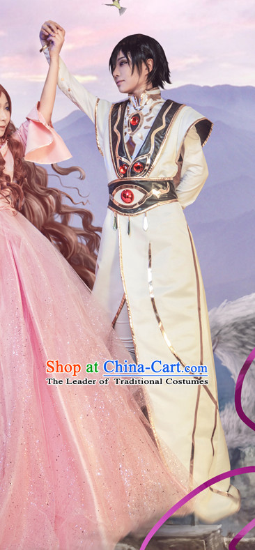 Ancient Chinese Style Halloween Costumes Costume Complete Set for Men