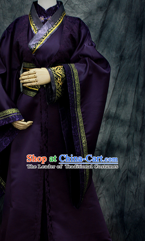 Chinese Classical Emperor Imperial Dresses Hanfu Han Fu Complete Set for Men
