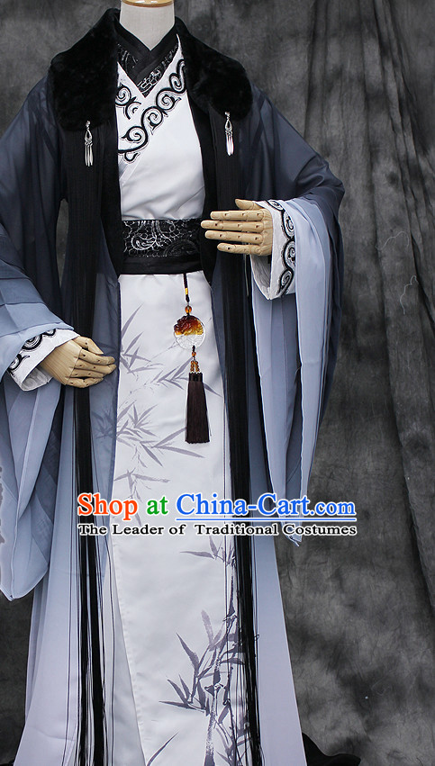 Chinese Classical Emperor Imperial Robe Clothes Hanfu Han Fu Complete Set for Men