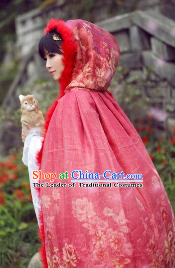 Top Chinese Ancient Costumes Theater and Reenactment Costumes and Headgear Complete Set for Women