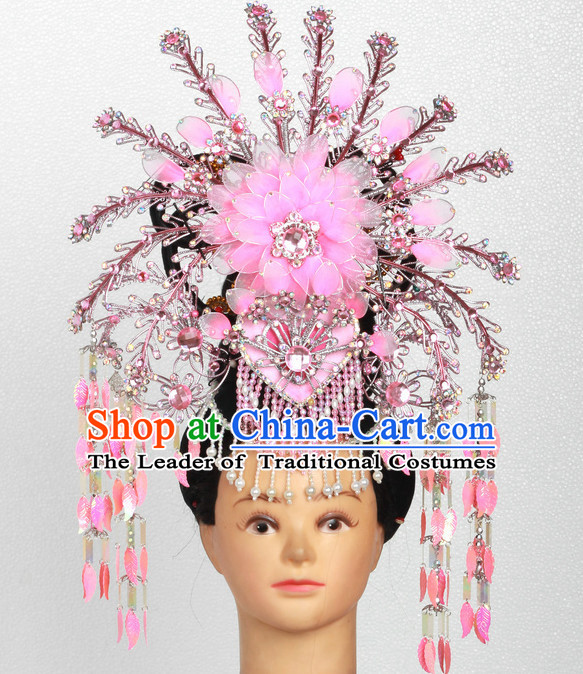 Supreme Handmade Chinese Ancient Imperial Palace Princess Headwear Headgear Hair Jewelry Hairpieces Set