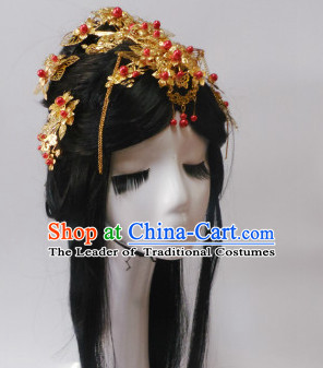 Chinese Classic Princess Headwear Crowns Hats Headpiece Hair Accessories Jewelry Set