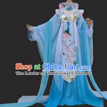 Chinese Traditional High Collar Empress Clothing Complete Set