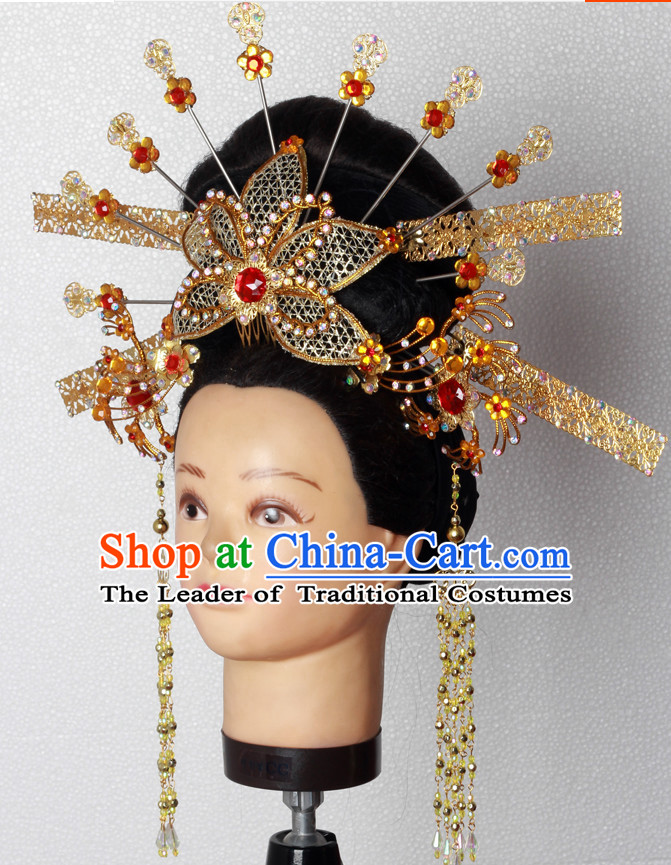 Handmade Chinese Fairy Stage Performance Hair Decorations Headpieces for Women