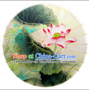 Asian Dance Umbrella Chinese Handmade Lotus Umbrellas Stage Performance Umbrella Dance Props for Kids