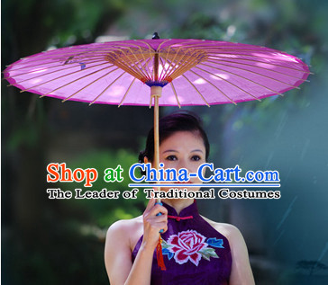 Purple Asian Dance Umbrella China Handmade Classical Ba Gua Umbrellas Stage Performance Umbrella Dance Props