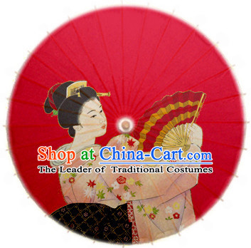 Asian Dance Umbrella China Handmade Traditional Geisha Umbrellas Stage Performance Umbrella Dance Props