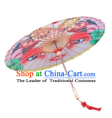 Traditional Rainproof Handmade Chinese Classic Oil Paper Umbrellas China Dance Umbrella Stage Performance Umbrella Dancing Props