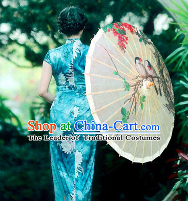 Traditional Rainproof Handmade Chinese Classic Oil Paper Umbrellas China Dance Umbrella Stage Performance Umbrella Dancing Props