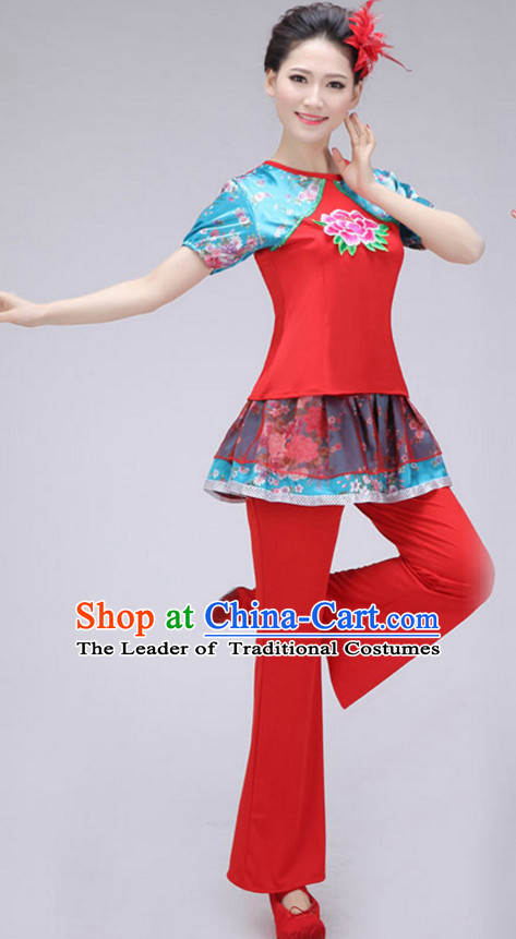 Chinese Fan Dance Costume Dance Costumes for Women