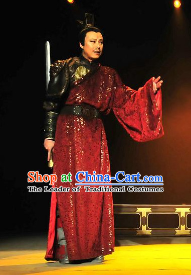 China Ancient Tang Dynasty General Minister Opera Costume Drama Stage Costumes Complete Set