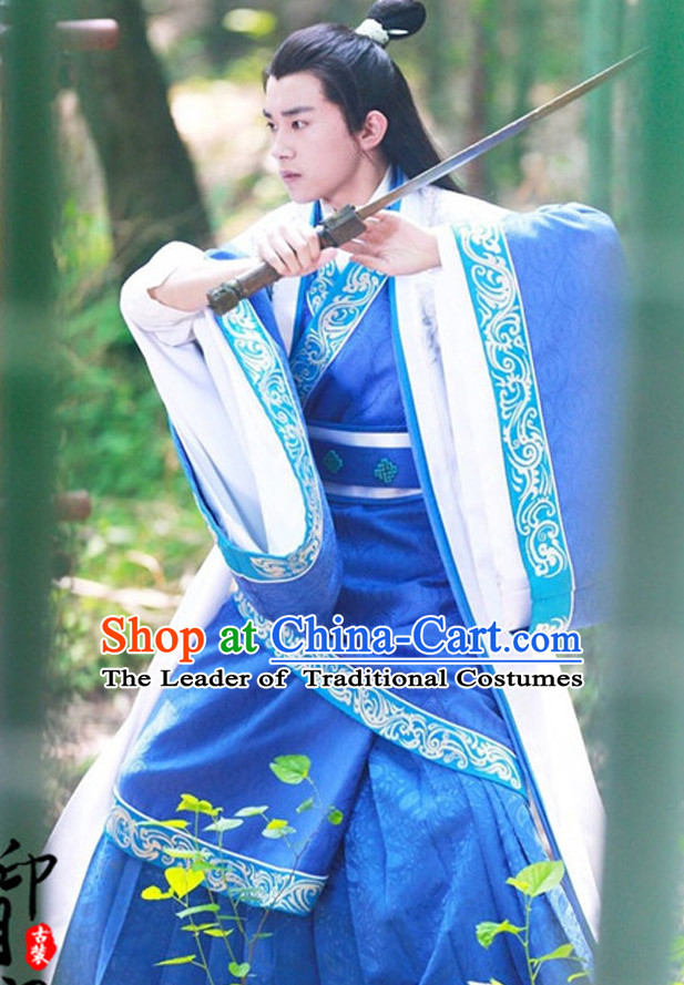 Ancient Chinese Prince Man Costumes Costume Traditional Chinese Fairy Hanfu Han Fu Costumes Ancient Cosplay Complete Set