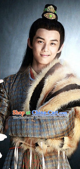 Chinese Ancient Men Black Wigs