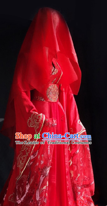 Ancient Chinese Imperial Wedding Dresses Traditional Chinese Hanfu Complete Set