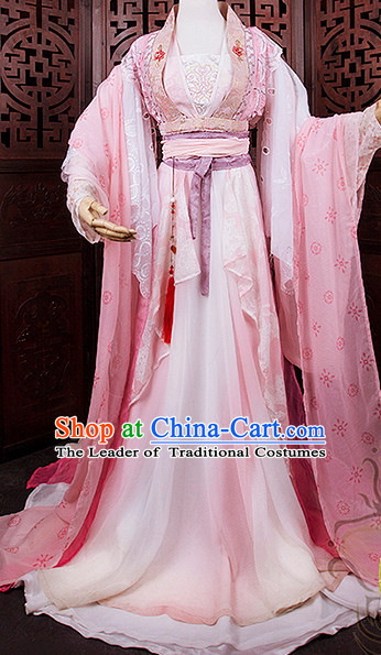 Chinese Hanfu Robe Clothing Handmade Bjd Dress Opera Costume Drama Costumes Complete Set