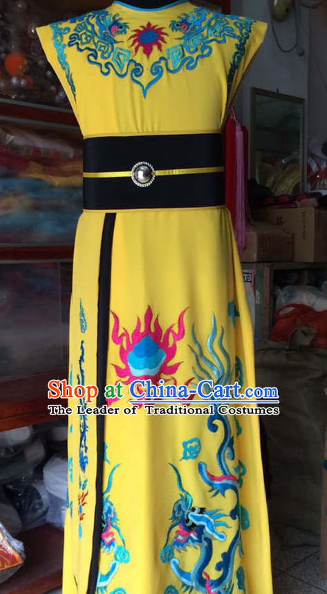 China Beijing Opera Men Costume Embroidered Robe Stage Costumes Complete Set