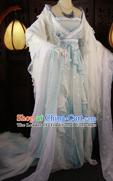 Chinese Traditional Royal Stage Hanfu Hanbok Kimono Costume Dresses Costume Ancient Garment Complete Set