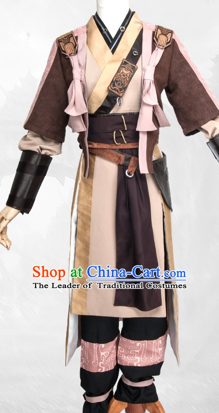 Special Ancient Chinese Assassin Costumes Samurai  Costume Dresses Complete Set