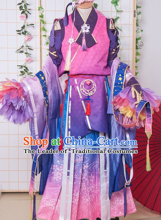 Special Ancient Chinese Assassin Costumes Samurai  Costume Dresses Complete Set