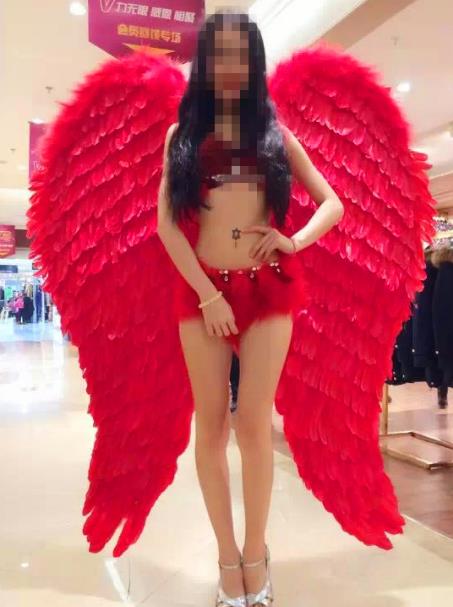 Model Feather Butterfly Dance Costumes Popular Ostrich Feathers Fancy Costume Stage Drama Costumes Angel Wings Parade Costume Complete Set