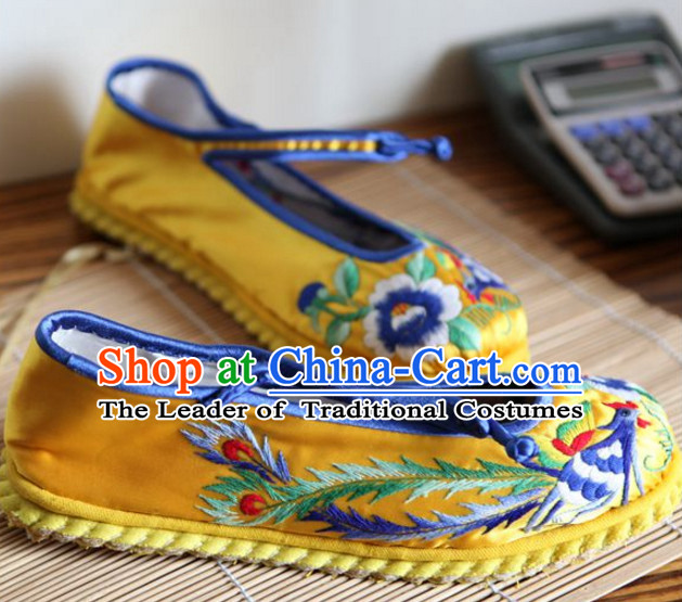 Chinese Handmade Embroidered Shoes Wedding Shoes Kung Fu Wushu Shoes Womens Shoes Opera Shoes Hanfu Shoes Dance Shoes