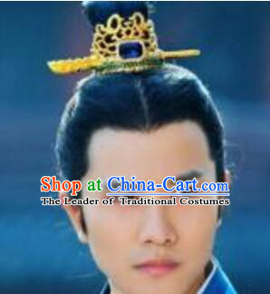 Chinese Ancient Male Prince Coronet Crown Hair Decoration Head Comb Wedding Hair Hairpin Accessories