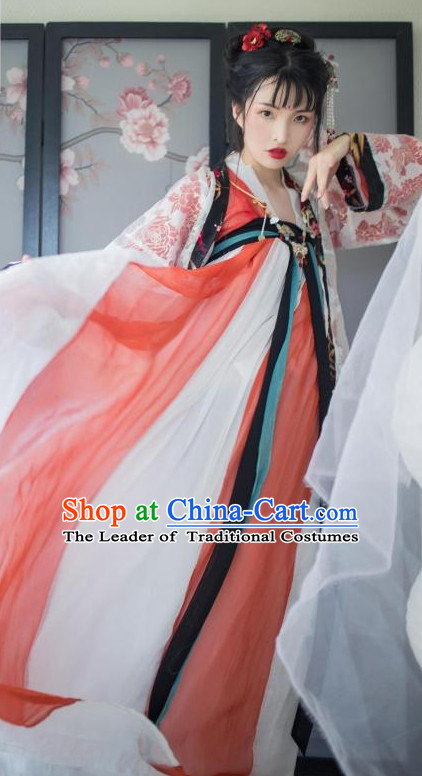 Ancient Chinese Clothing Traditional Hanfu Hanbok Kimono Dress National Costume Dresses Complete Set