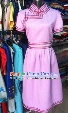 Chinese Mongolian Minority Mongol Women Dress Mongolia Minority Dresses Ethnic Mongolian Costume Complete Set