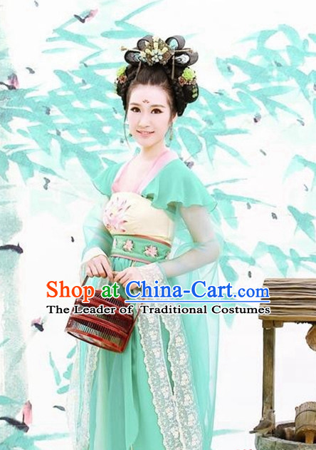 Custom Made Hanfu Traditional Chinese Clothes Stage Performance Costumes